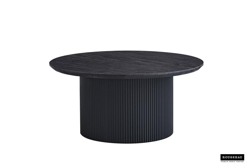 Salontafel 'Lagos' 80 cm Rond Decor Donkerbruin (2c)