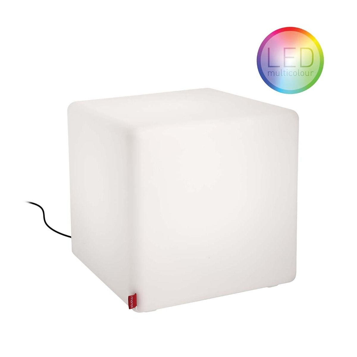 Moree Cube Outdoor Bijzettafel Met Multicolor LED - L44 X B44 Cm