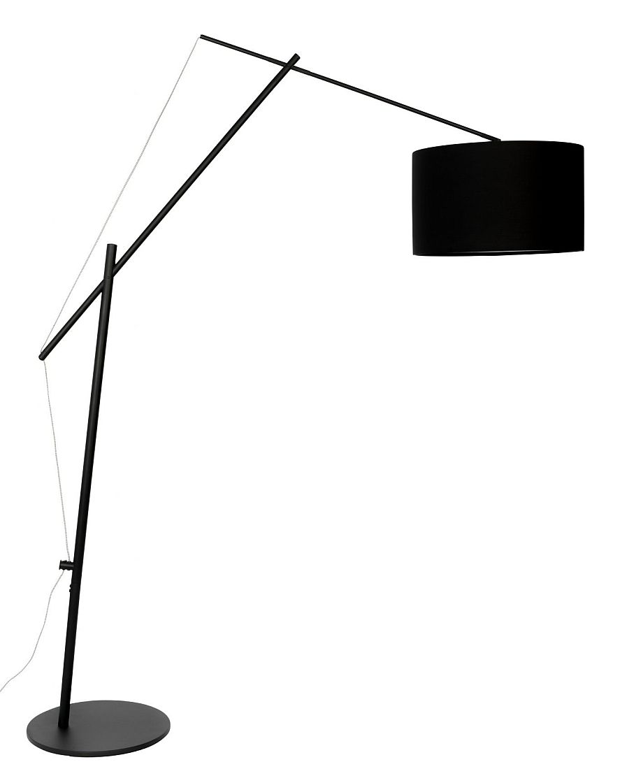 24Designs Stikx Verstelbare Vloerlamp - Hoogte 210 Cm - Zwart