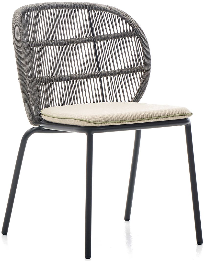 Vincent Sheppard Kodo Dining Chair Rope - Tuinstoel - Almond - Inclusief Zitkussen