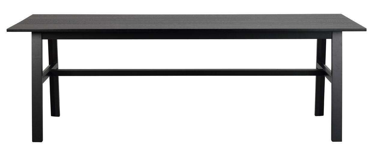 Rowico Hudson Verlengbare Eettafel - Zwart Tafelblad - L230 X B100 X H75 Cm