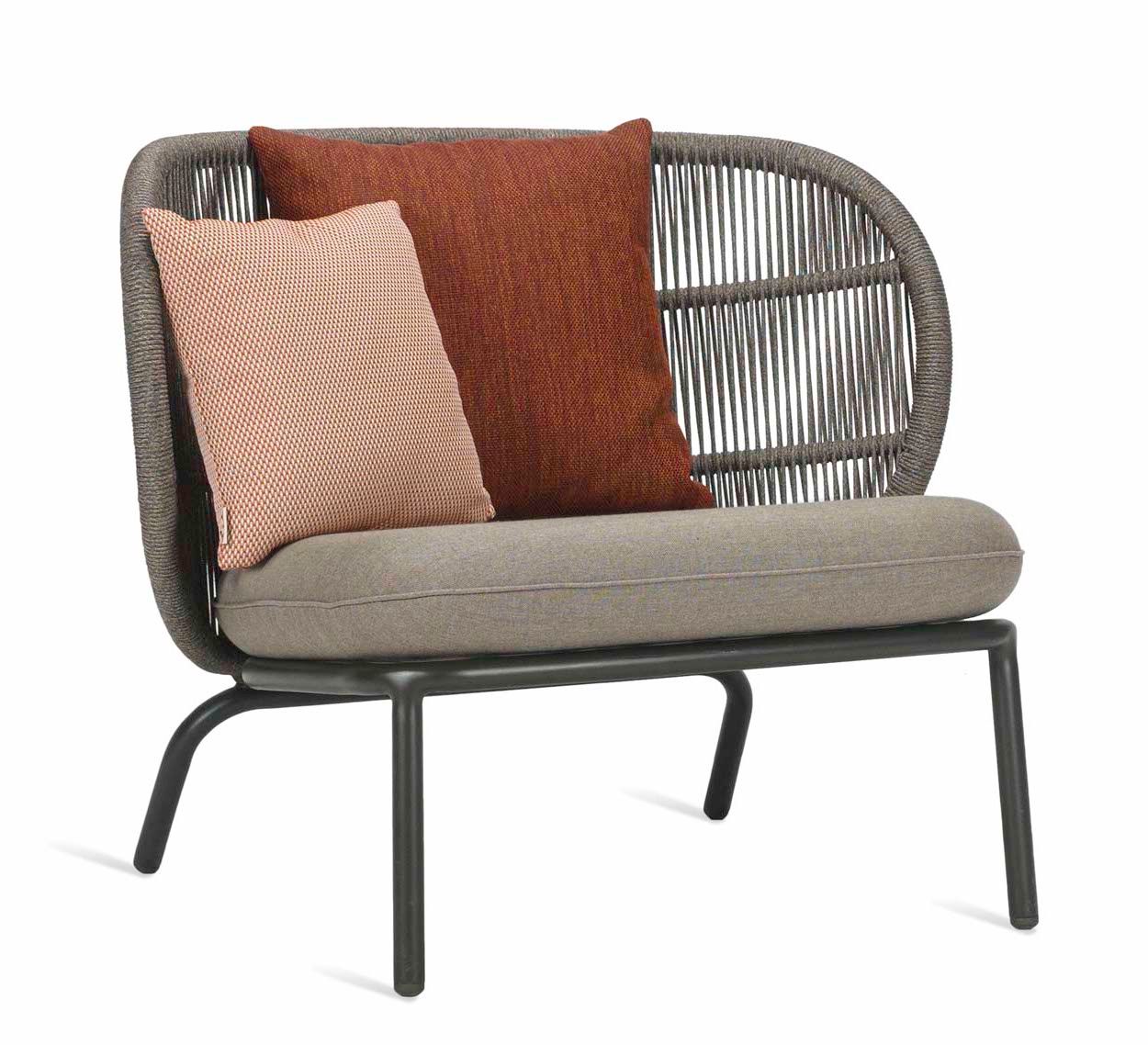 Vincent Sheppard Kodo Fauteuil - Outdoor Lounge Chair - Carbon Beige - Inclusief Kussenset