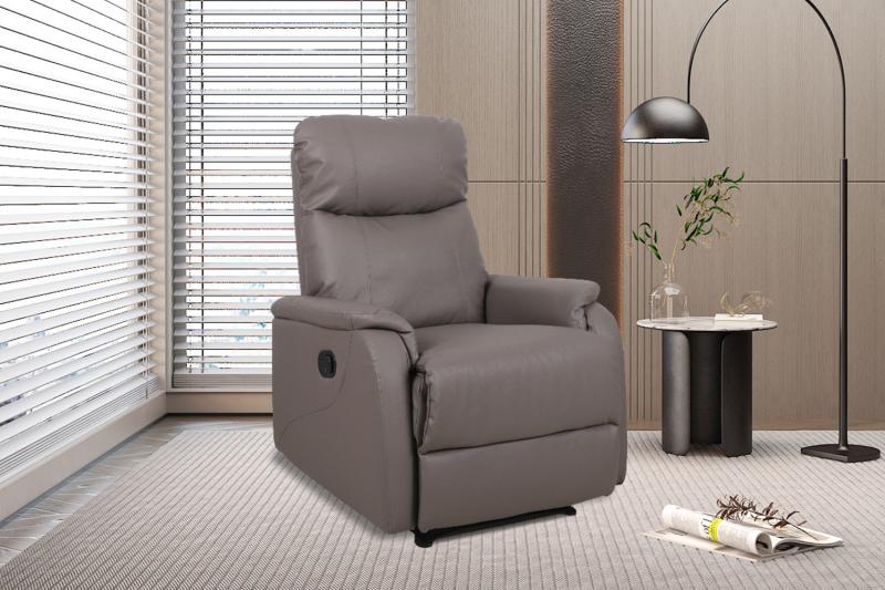 Relax 'Tokio' manueel verstelbaar PU Taupe (1c)