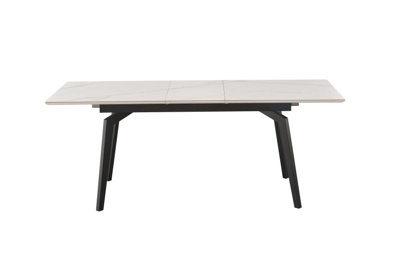 Venus Uitschuiftafel 160x90 (+1 x 40cm) Deckstone Wit Marmer