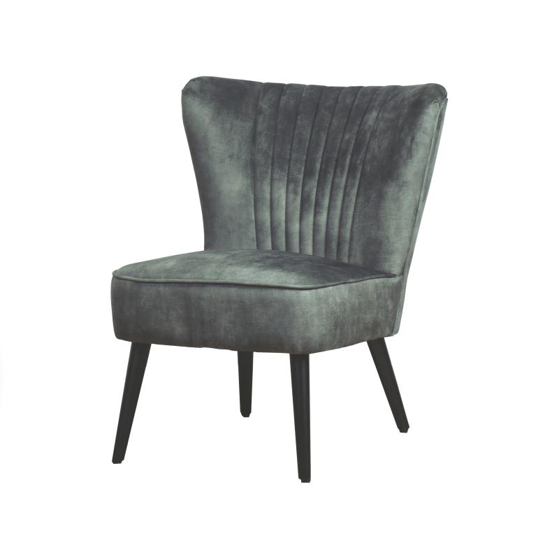 Fauteuil Eva Stof Aurora Velours Hunter