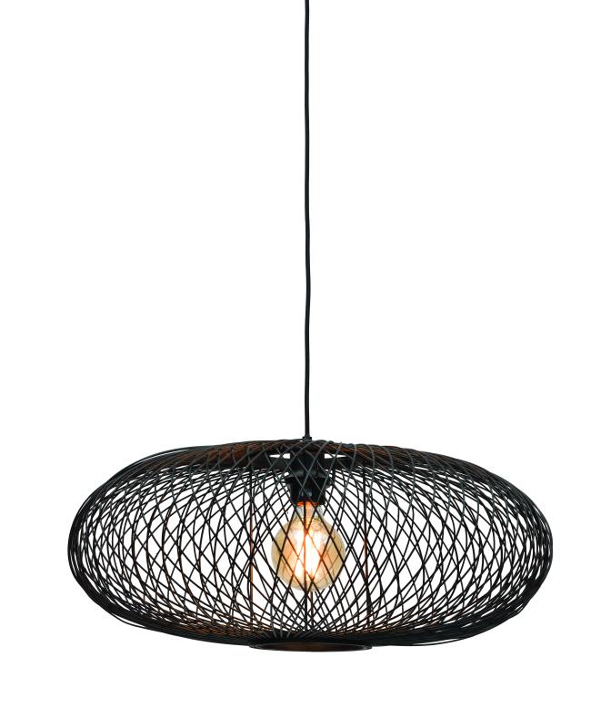 Hanglamp Cango - Bamboe Zwart - Ø60cm