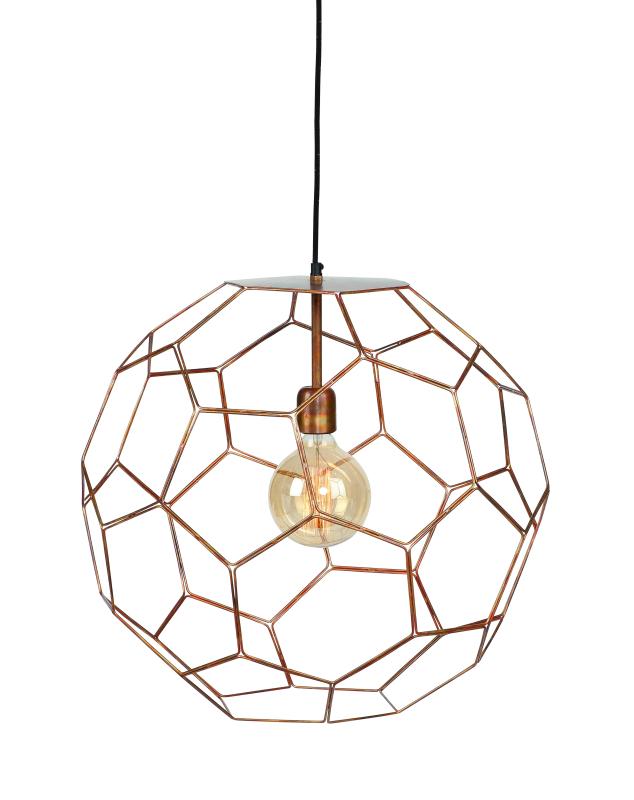 Hanglamp Marrakesh - Koper - Ø34cm