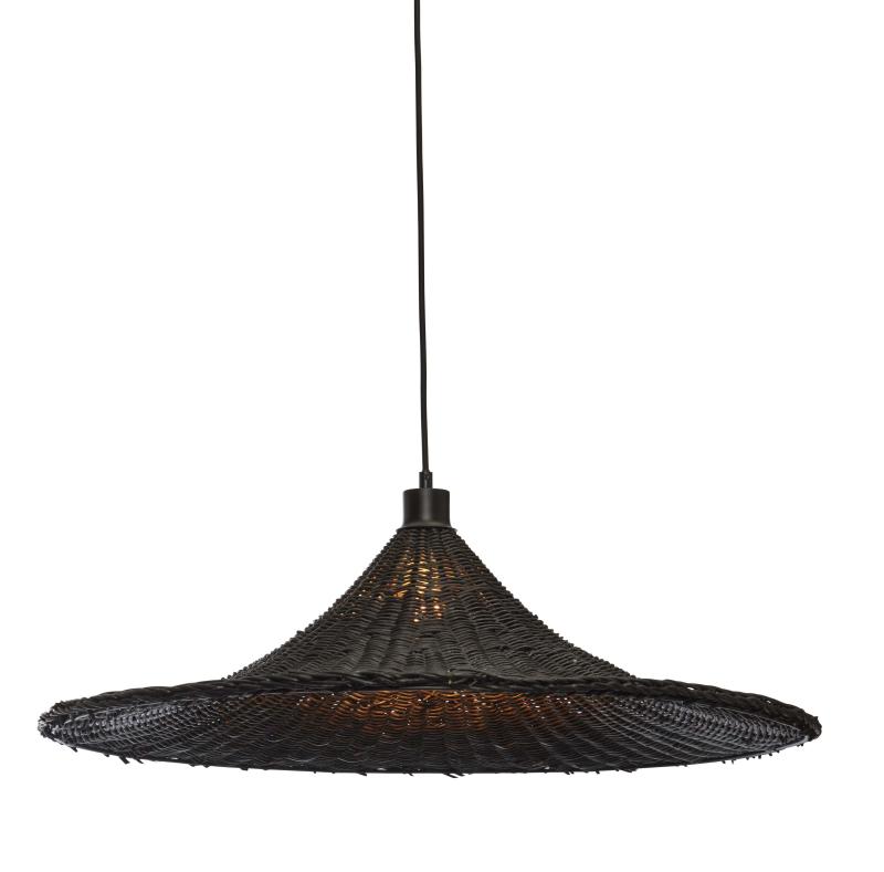 Hanglamp Borabora - Rotan Zwart - Ø70cm