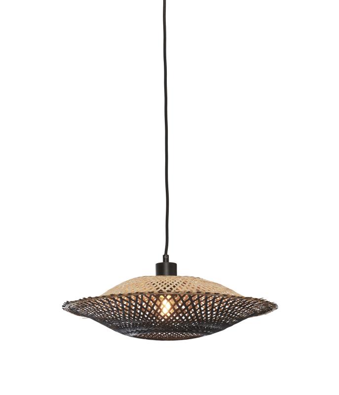 Hanglamp Kalimantan - Bamboe/Zwart - Ø44cm