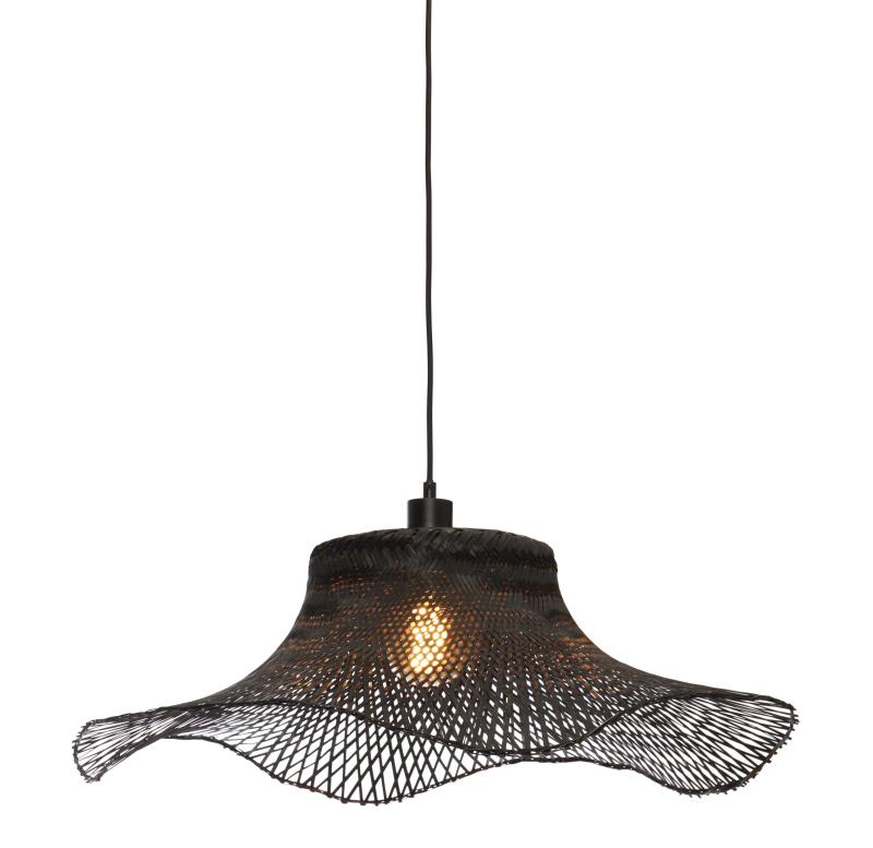 Hanglamp Ibiza - Bamboe Zwart - 65x65x20cm