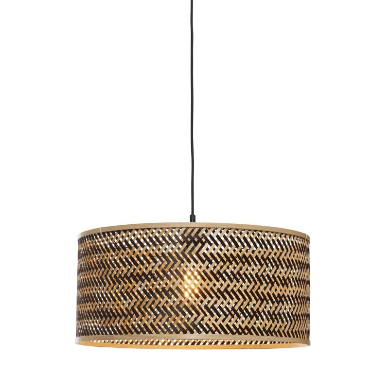 Hanglamp Java - Bamboe/Zwart - Ø50cm