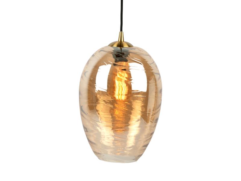 Hanglamp Glamour Cone - Bruin - Ø23cm