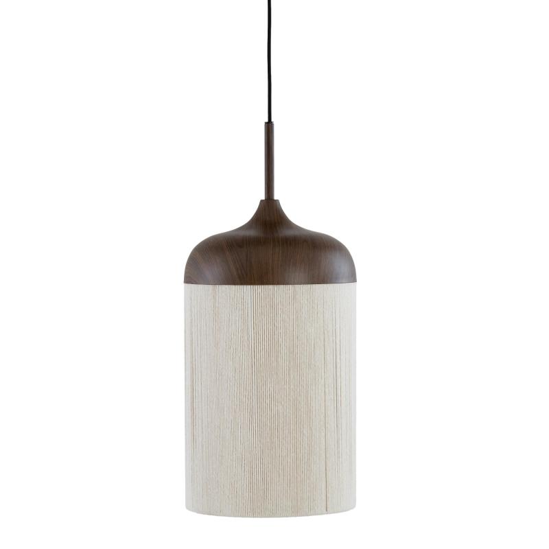 Hanglamp Dania - Bruin/Crème - Ø27.5x52cm