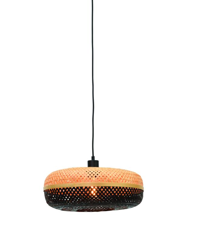 Hanglamp Palawan - Bamboe/Zwart - Ø40cm