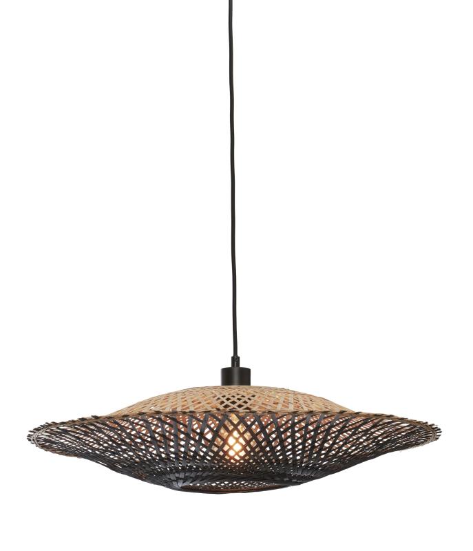 Hanglamp Kalimantan - Bamboe/Zwart - Ø60cm