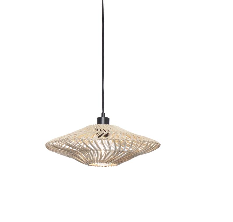 Hanglamp Zanzibar - Rotan Wit - Ø40x12cm