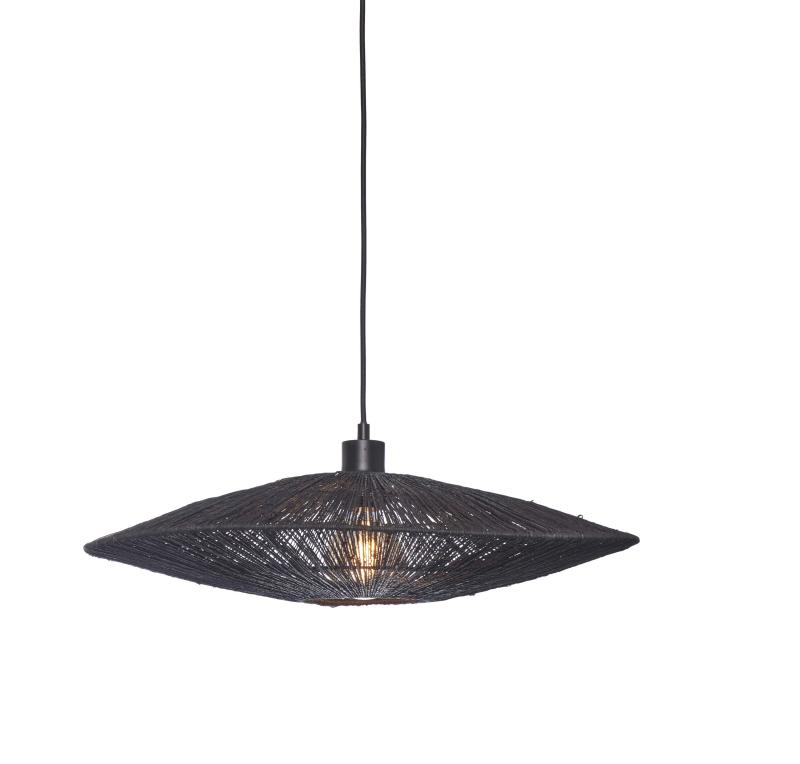 Hanglamp Iguazu - Jute Zwart - Ø55cm