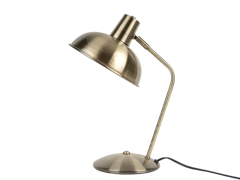 Table lamp Hood brushed gold plated iron