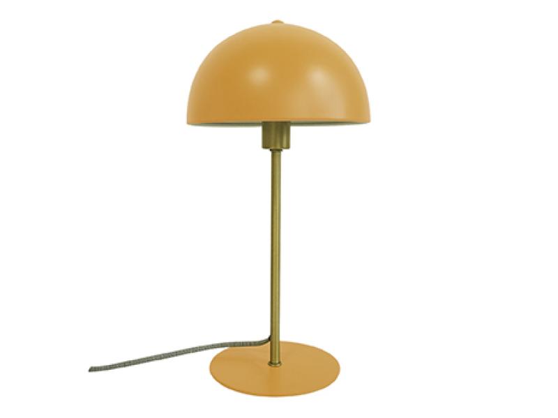 Table lamp Bonnet metal curry yellow