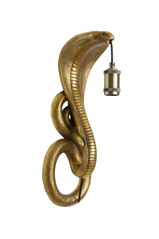 Wall lamp 18,5x18x52 cm SNAKE antique bronze