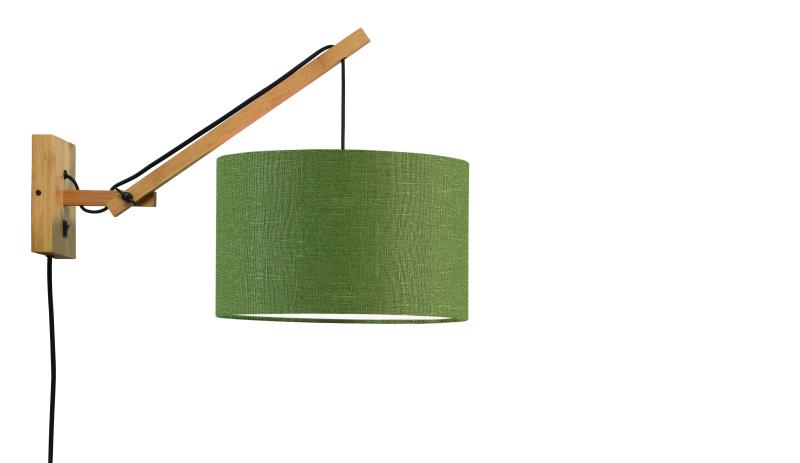 Wandlamp Andes - Bamboe/Groen - 50x32x45cm