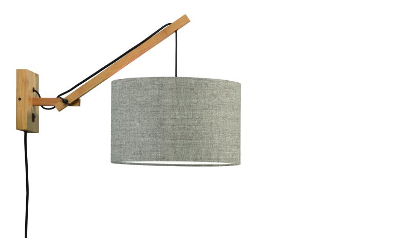 Wandlamp Andes - Bamboe/Taupe - 50x32x45cm