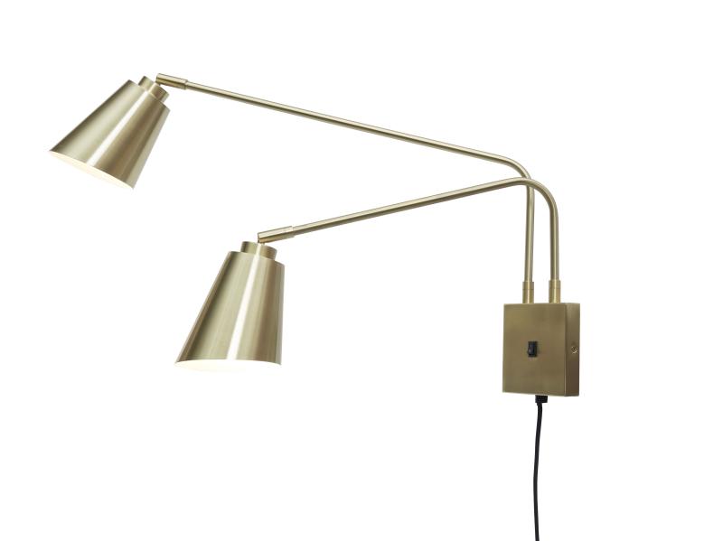 Wandlamp Bremen - Goud - 130x60x49cm - 2L