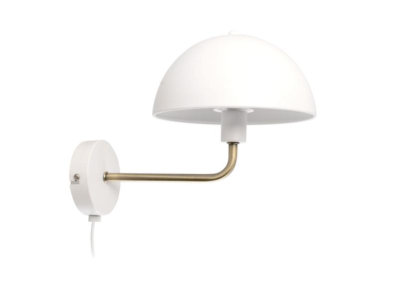 Wandlamp Bonnet - Metaal Wit - Ø20x18cm