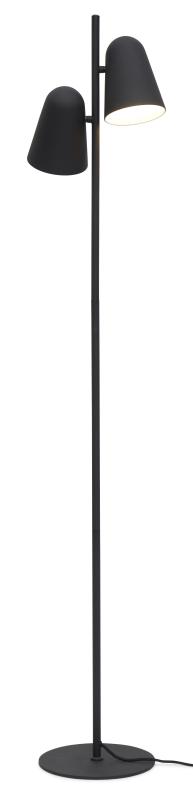 Vloerlamp Salamanca - Zwart - 28x28x145cm - 2L