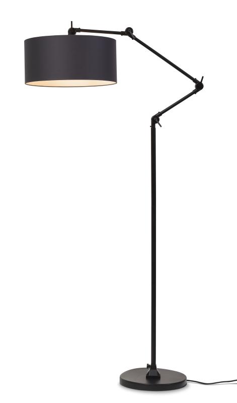 Vloerlamp Amsterdam - Zwart/Zwart - 70x47x190cm