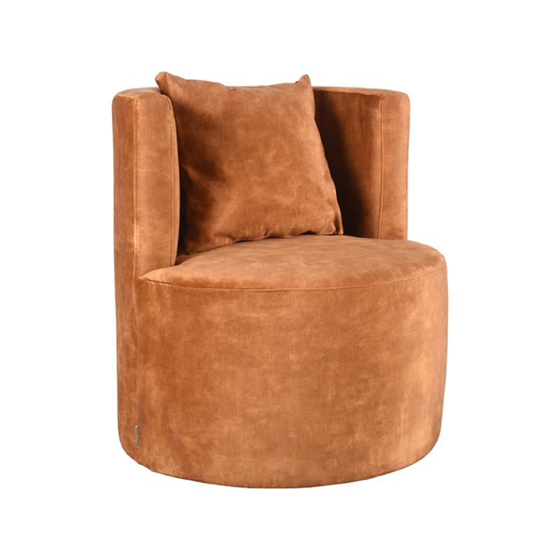 LABEL51 Fauteuil Evy - Oker - Velours